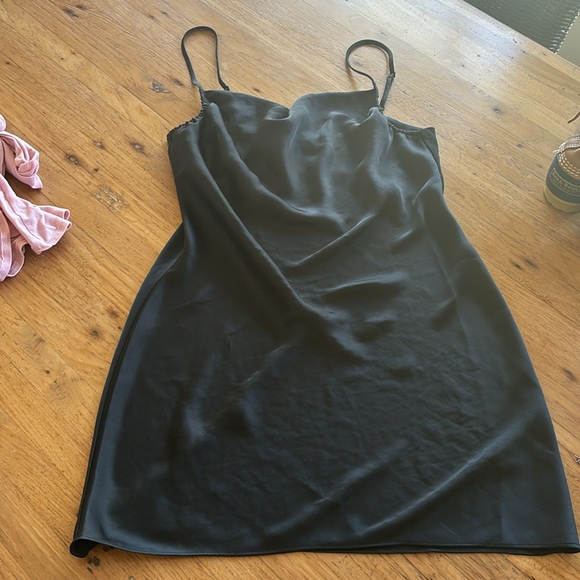 Aritzia Wilfred Satin Mini Dress - Picture 2 of 3
